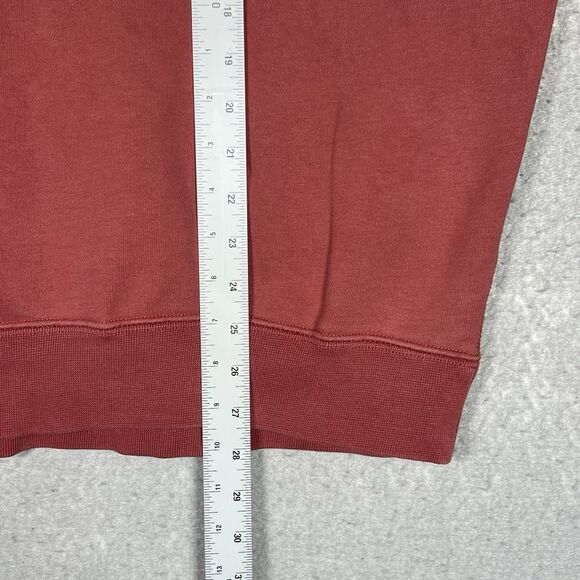 Nike Solo Swoosh Fleece Crew Sweatshirt Sweater Men’s Large Red Top Casual - Picture 6 of 13